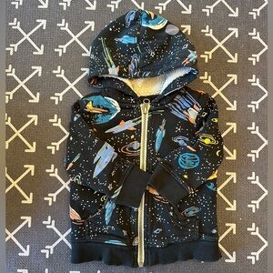 Hanna Andersson 18-24mo lined zip hoodie